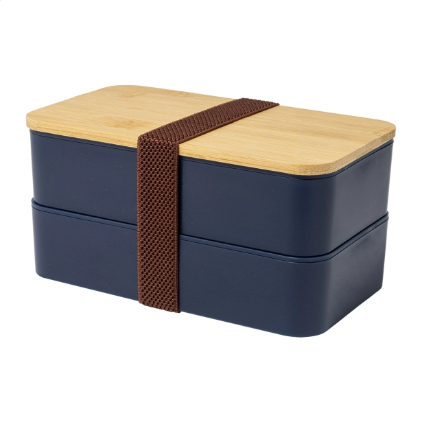 Satay lunchbox z nadrukiem 1400 ml ciemnoniebieski