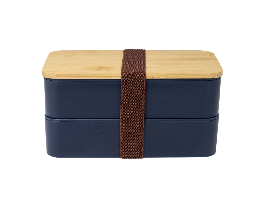 Satay lunchbox z nadrukiem 1400 ml ciemnoniebieski