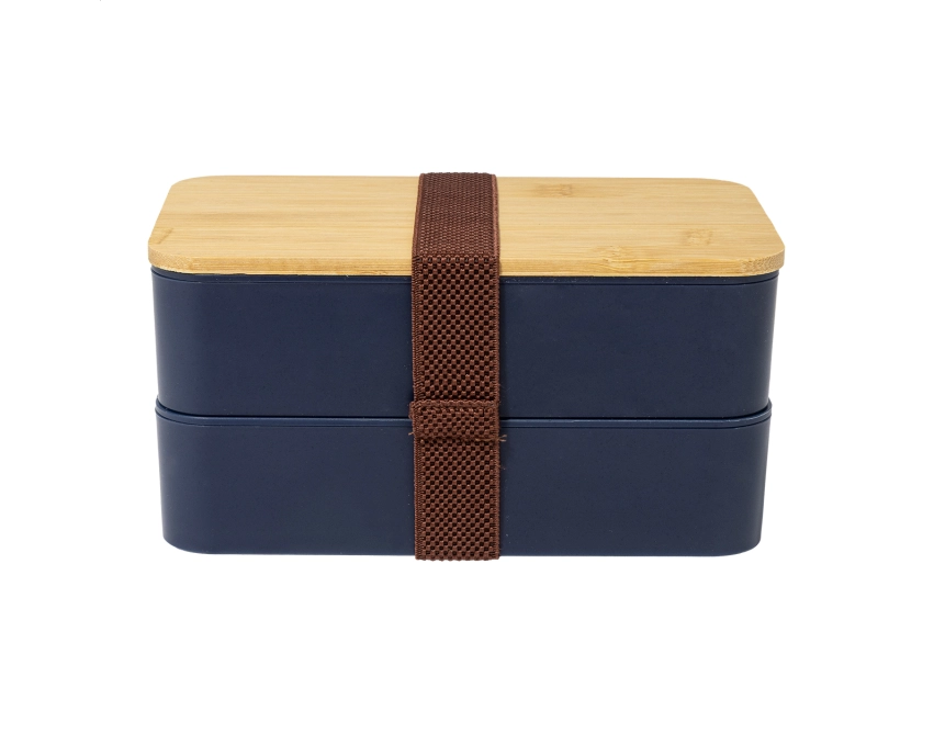 Satay lunchbox z nadrukiem 1400 ml ciemnoniebieski