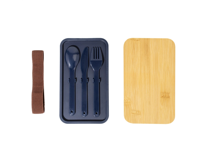Satay lunchbox z nadrukiem 1400 ml ciemnoniebieski