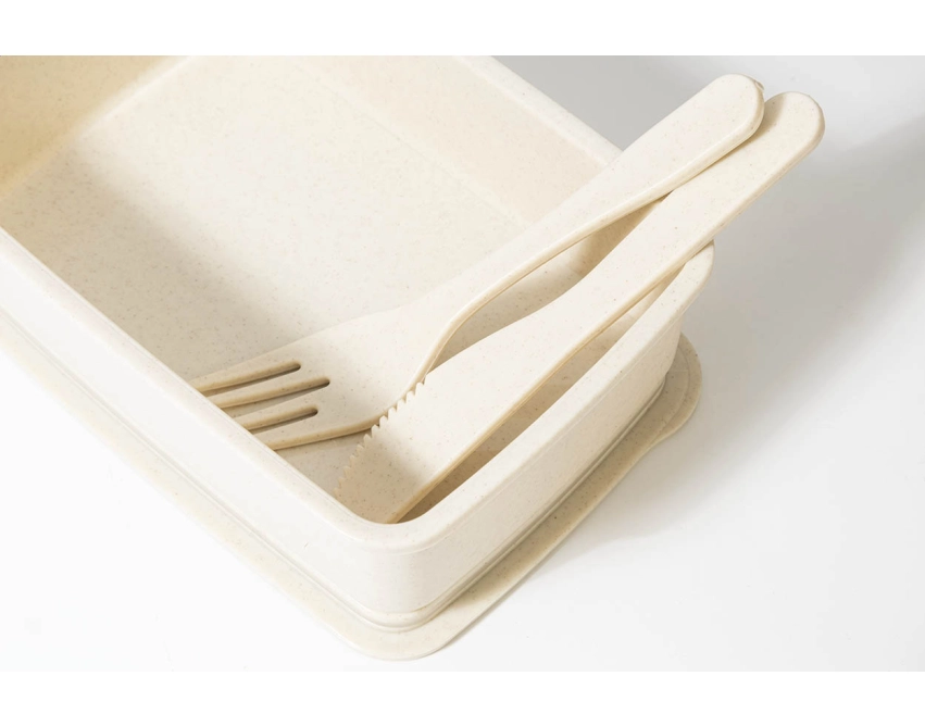 Lunchbox z logo 700 ml w naturalnym kolorze