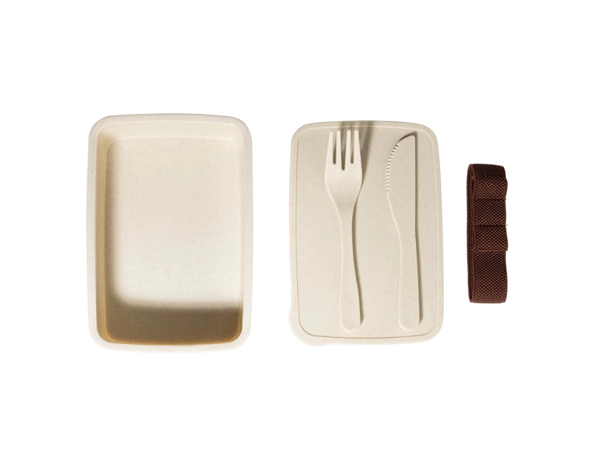 Lunchbox z logo 700 ml w naturalnym kolorze
