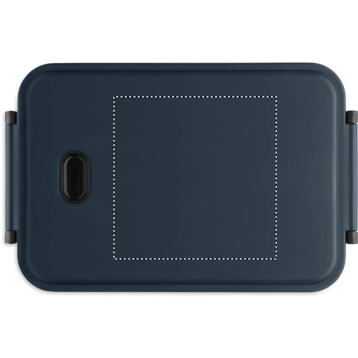 Schemat znakowania dla Sitodruk - S4 na gadżecie: Indusmax lunchbox z logo 2200 ml, francuski granat