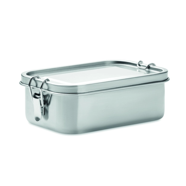 Gobuddy lunchbox 750 ml z logo, srebrny mat