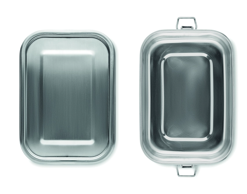 Gobuddy lunchbox 750 ml z logo, srebrny mat