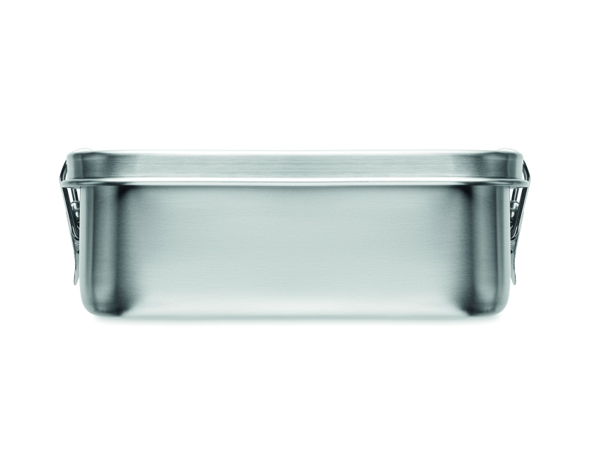 Gobuddy lunchbox 750 ml z logo, srebrny mat