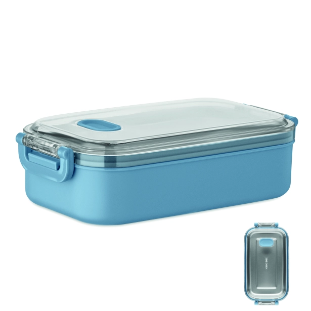 Hoagie lunchbox z logo 750 ml w kolorze petrol
