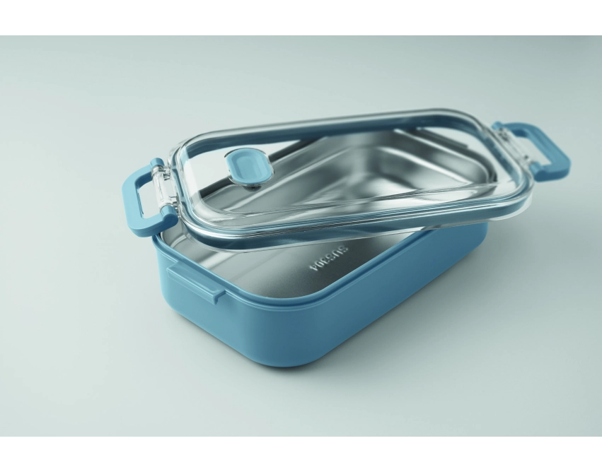 Hoagie lunchbox z logo 750 ml w kolorze petrol