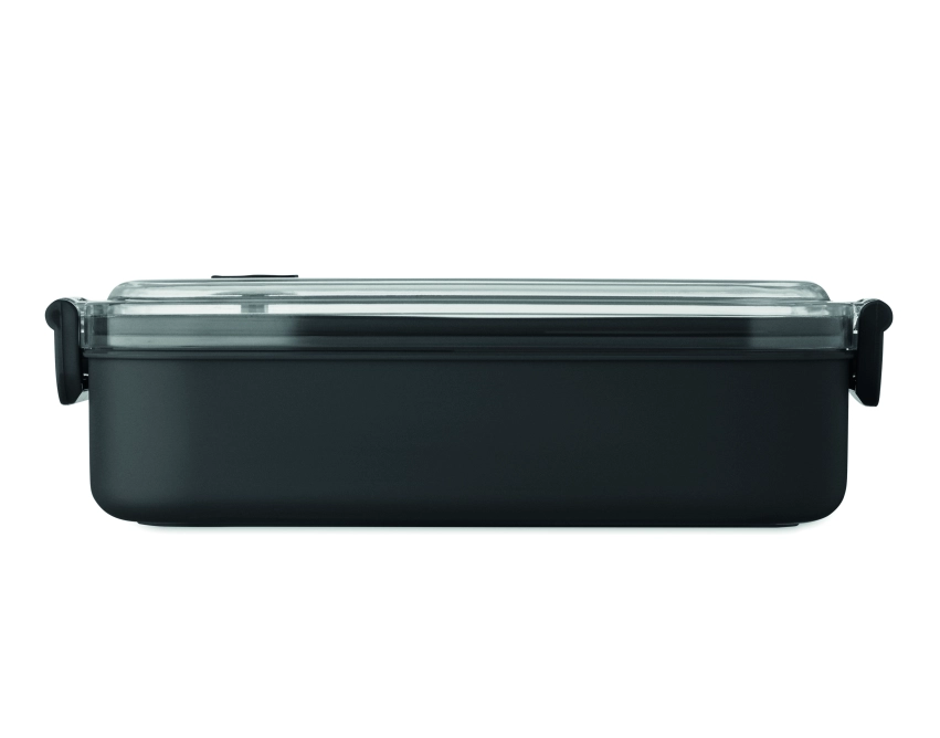 Hoagie lunchbox z logo 750 ml, czarny z PP