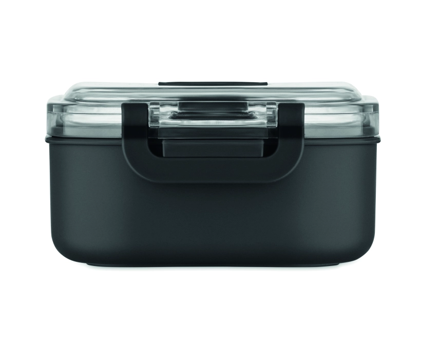 Hoagie lunchbox z logo 750 ml, czarny z PP
