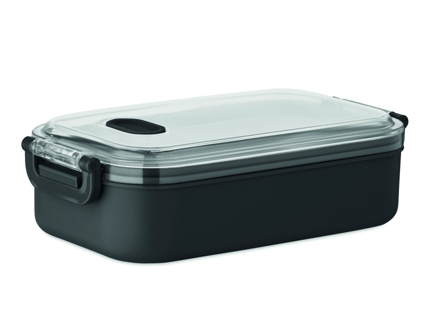 Hoagie lunchbox z logo 750 ml, czarny z PP