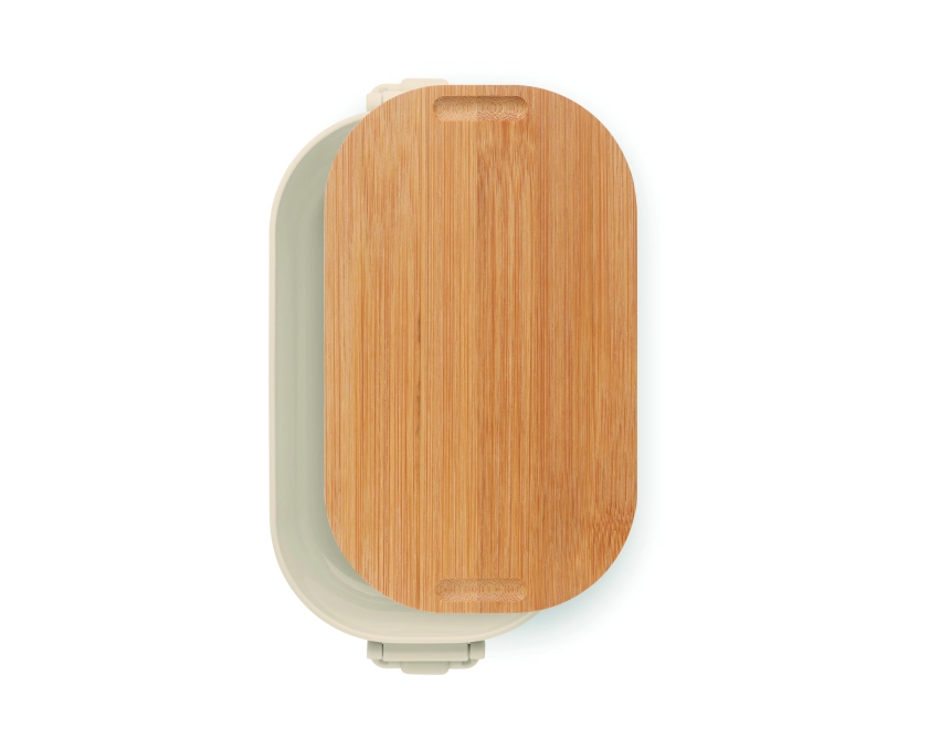 Lunchbox Lekker 700 ml z logo, beżowy z PP