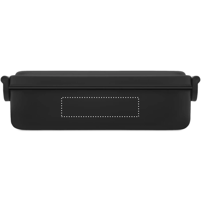 Schemat znakowania dla Etykieta - DL na gadżecie: Indus lunchbox z logo 800 ml – czarny matowy