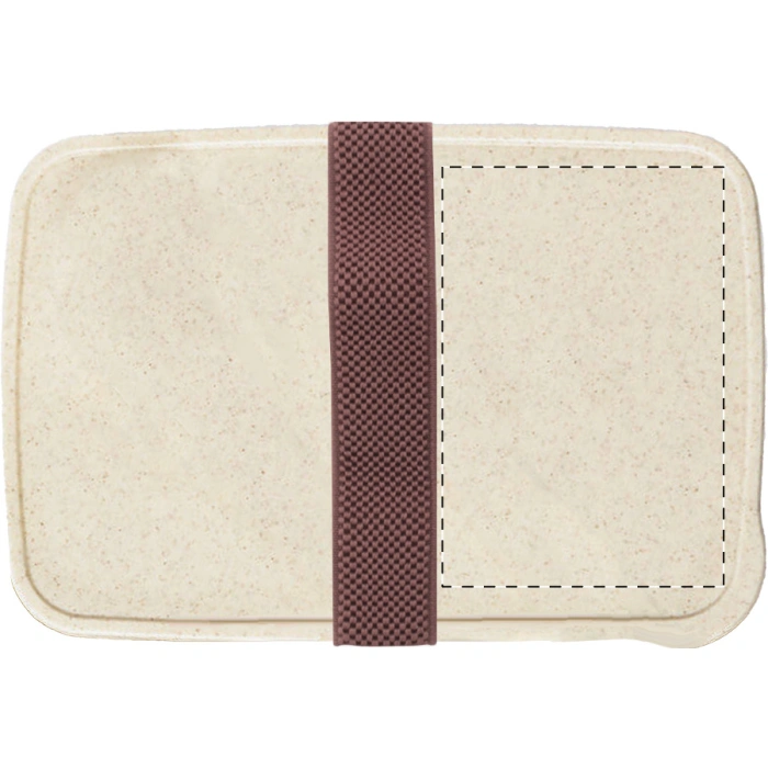 Schemat znakowania dla Tampondruk - P2 na gadżecie: Lunchbox z logo 700 ml w naturalnym kolorze