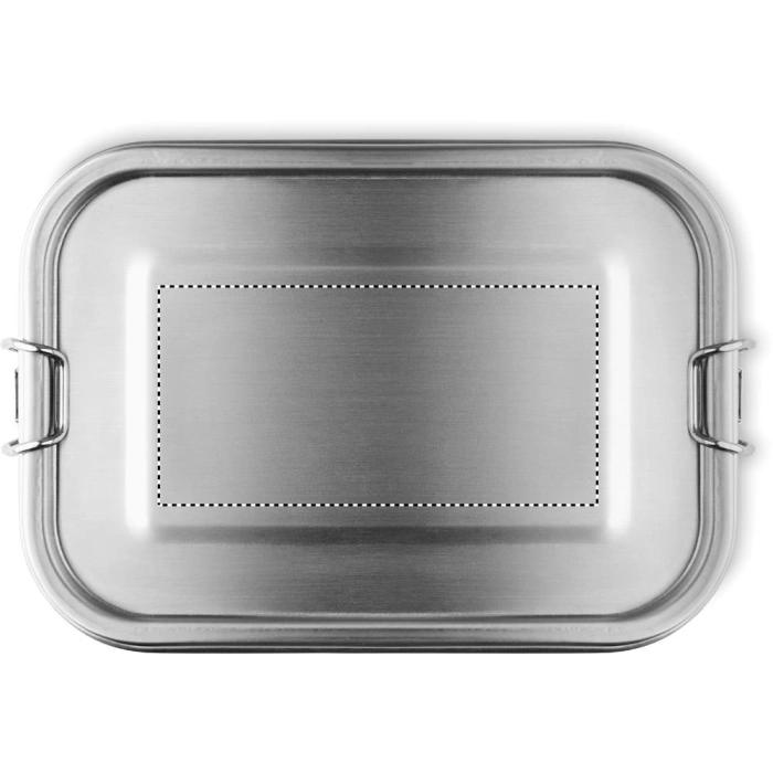 Schemat znakowania dla Grawerowanie laserowe - L4 na gadżecie: Gobuddy lunchbox 750 ml z logo, srebrny mat