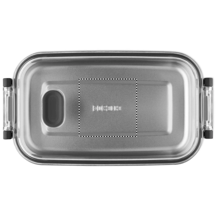 Schemat znakowania dla Tampondruk - P4 na gadżecie: Hoagie lunchbox z logo 750 ml, czarny z PP
