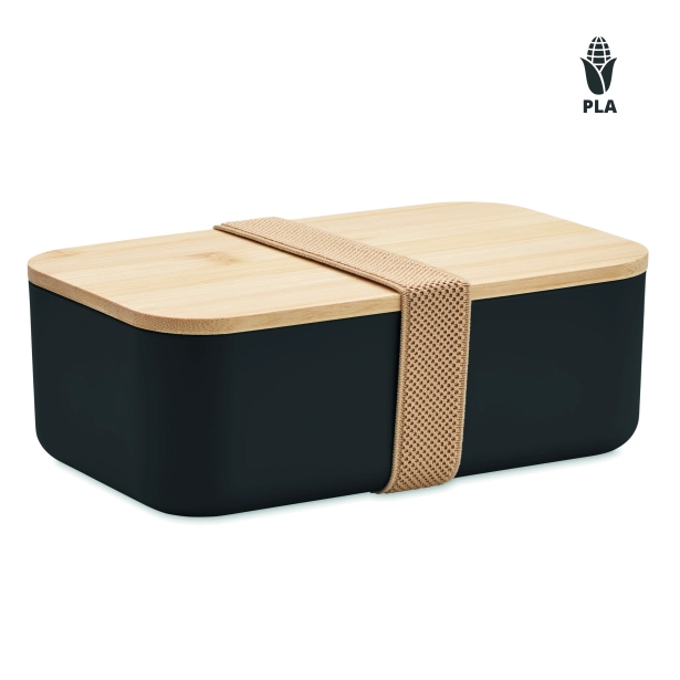 Beibabox lunchbox z logo PLA 1000 ml czarny