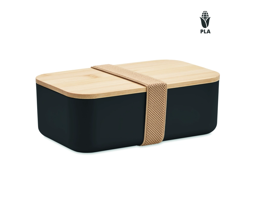 Beibabox lunchbox z logo PLA 1000 ml czarny