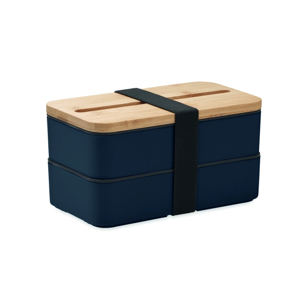 Lunchbox z logo 2 × 400 ml – francuski granat