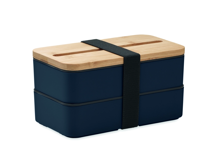 Lunchbox z logo 2 × 400 ml – francuski granat