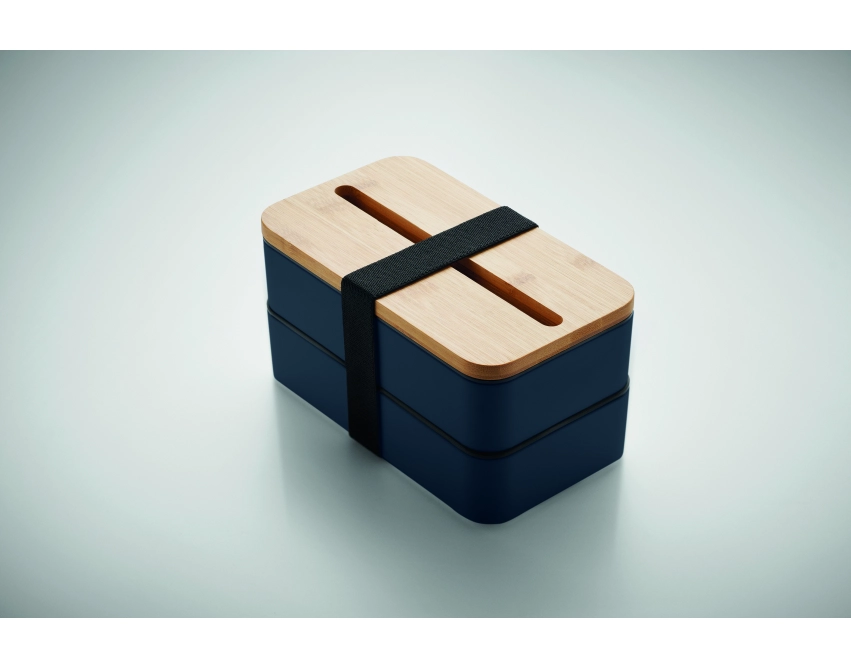 Lunchbox z logo 2 × 400 ml – francuski granat