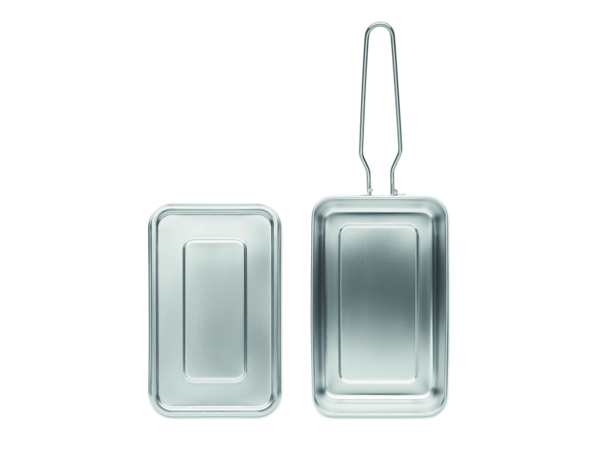 Tamelunch lunchbox z logo 750 ml – srebrny