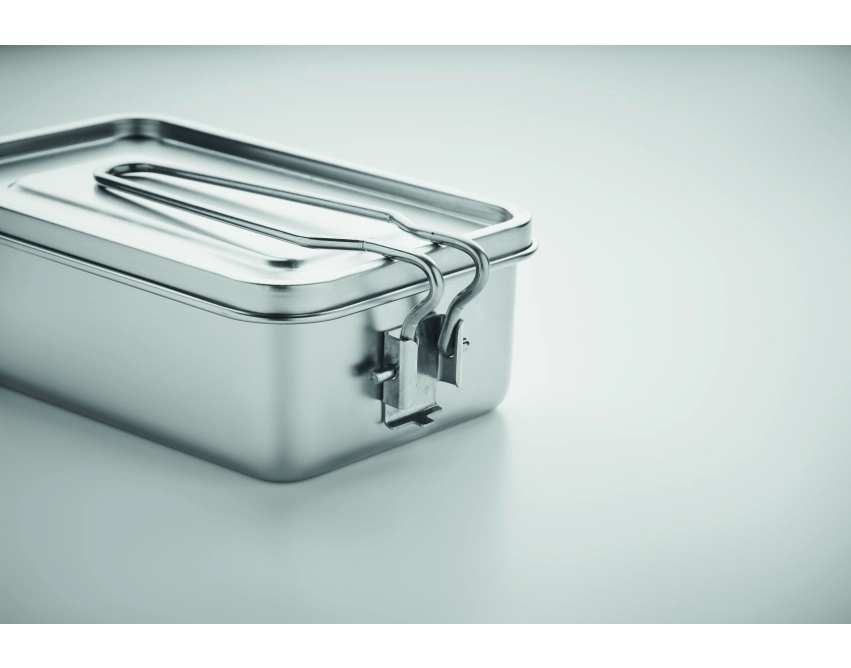 Tamelunch lunchbox z logo 750 ml – srebrny