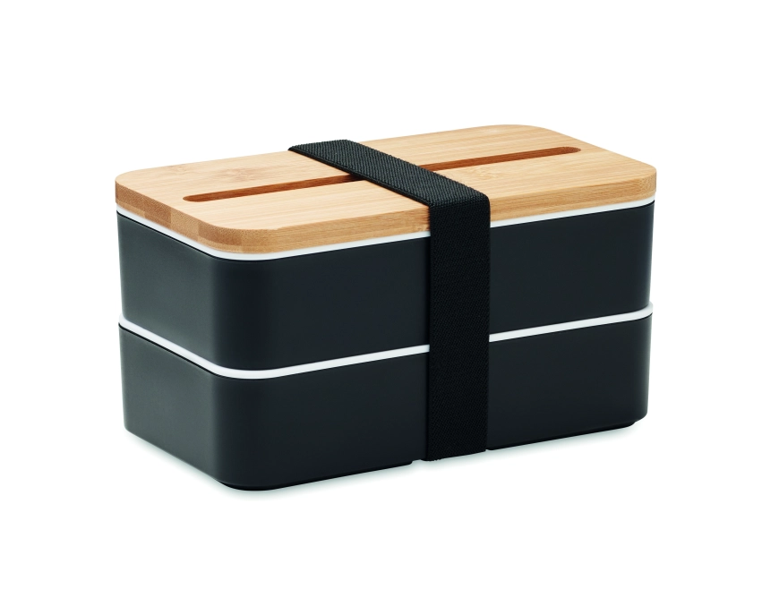 Lunchbox z nadrukiem 800 ml z bambusową pokrywą