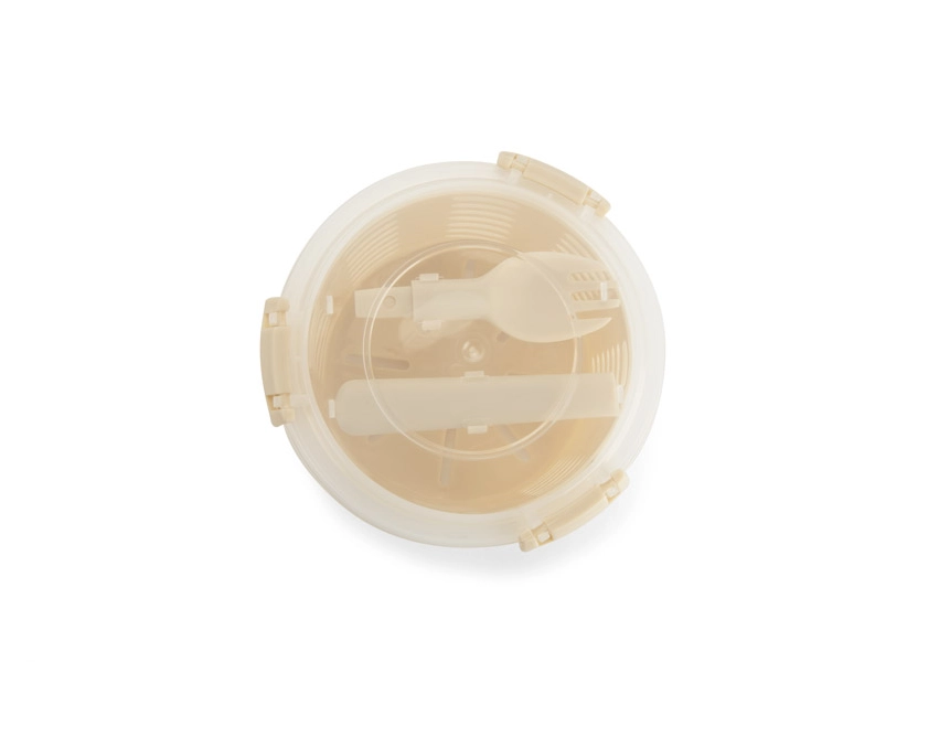 Lunchbox FRUT z logo 550 ml z beżowego polipropylenu