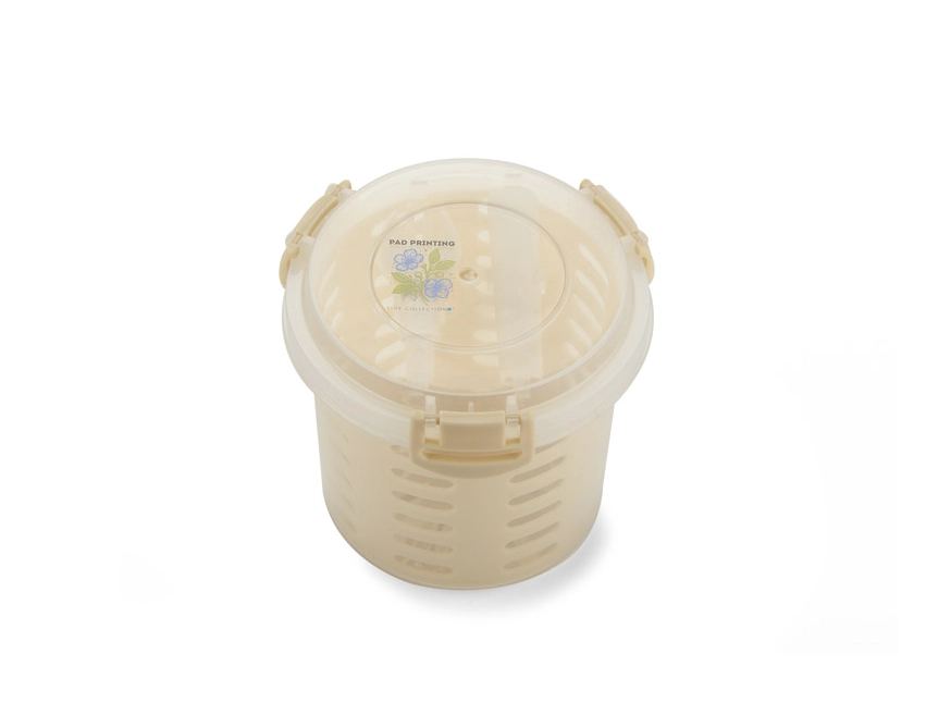 Lunchbox FRUT z logo 550 ml z beżowego polipropylenu