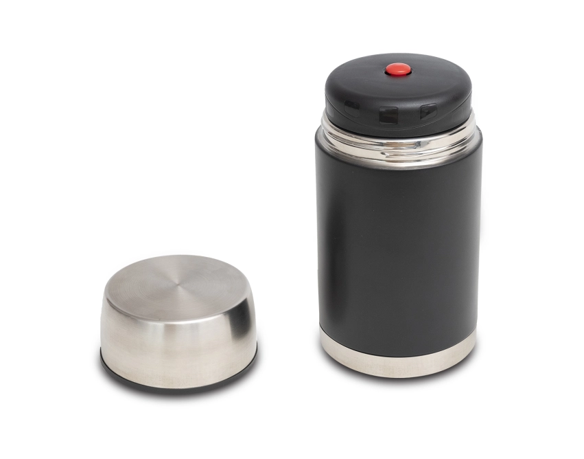 Bigger lunchbox z logo 1000 ml, czarny próżniowy