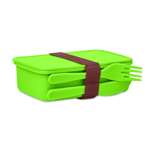 Lunchbox Sunday z logo z PP, kolor limonkowy