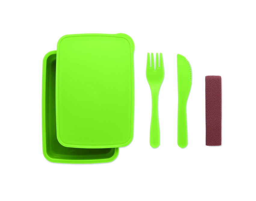 Lunchbox Sunday z logo z PP, kolor limonkowy