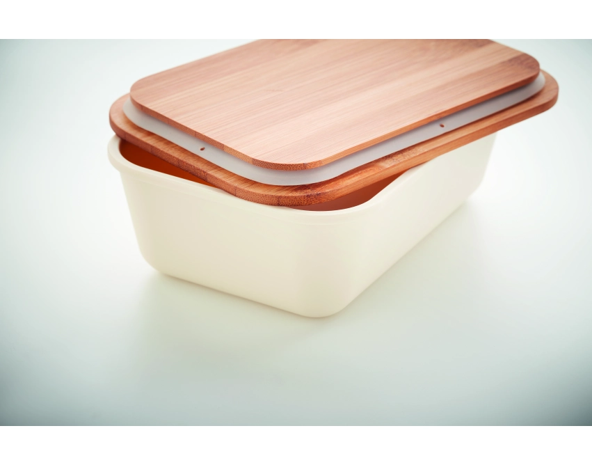 Thursday lunchbox z nadrukiem, beżowy z PP