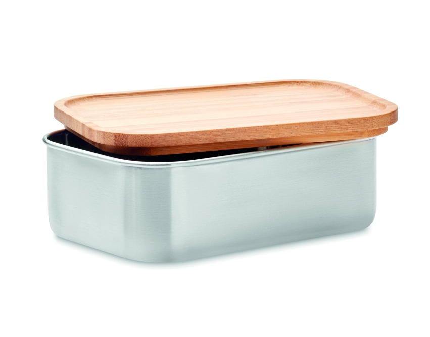 Savanna lunchbox z logo 600 ml w kolorze drewna