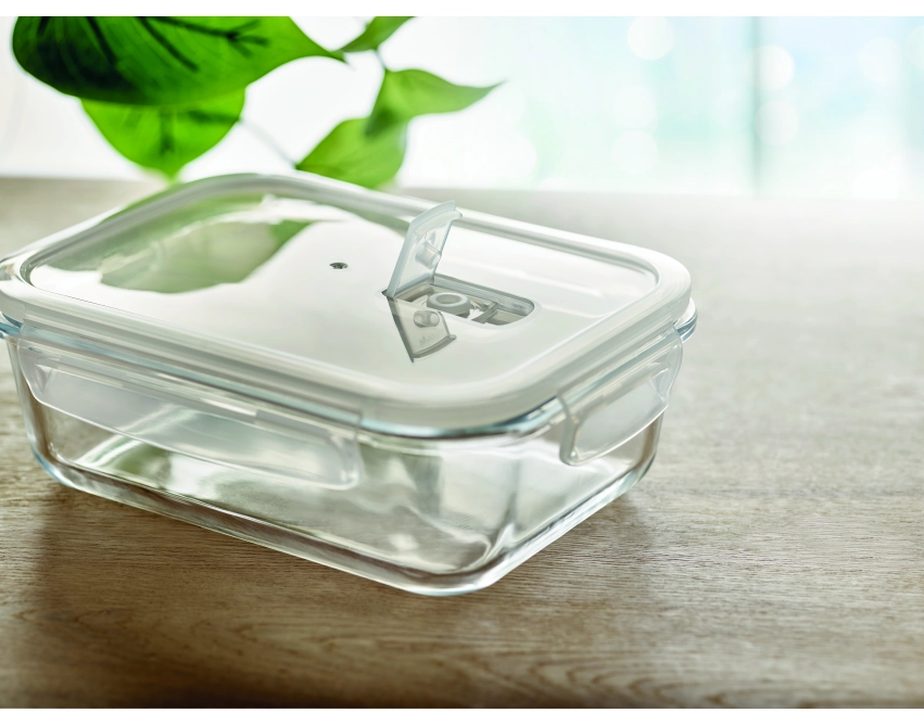 Lunchbox z logo 900 ml przezroczysty ze szkła