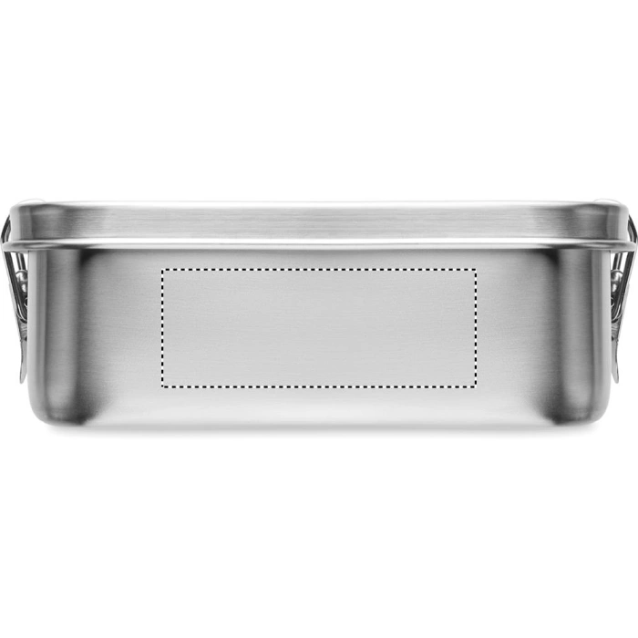 Schemat znakowania dla Grawerowanie laserowe - L4 na gadżecie: Gobuddy lunchbox 750 ml z logo, srebrny mat