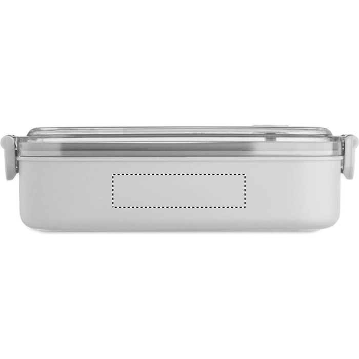 Schemat znakowania dla Tampondruk - P4 na gadżecie: Hoagie szare pudełko na żywność z PP 750 ml
