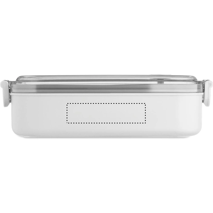 Schemat znakowania dla Doming - DO1 na gadżecie: Hoagie lunchbox z logo, biały z PP z uchwytami