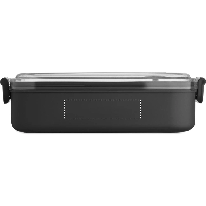 Schemat znakowania dla Tampondruk - P4 na gadżecie: Hoagie lunchbox z logo 750 ml, czarny z PP