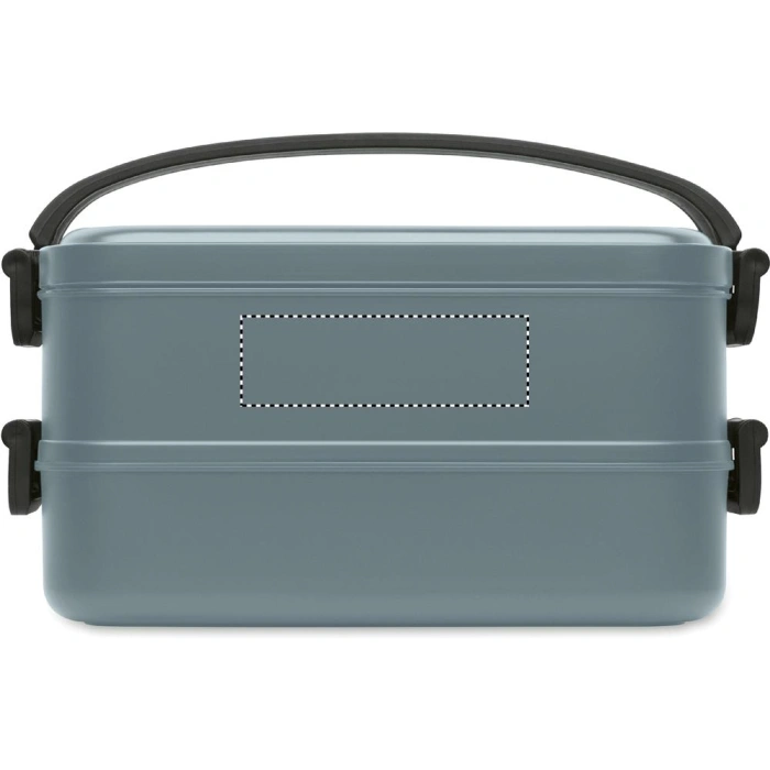 Schemat znakowania dla Etykieta - DL na gadżecie: Lunchbox z logo petrol 1600 ml, dwa poziomy