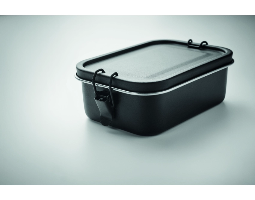 Chan lunchbox z logo 750 ml, czarny matowy