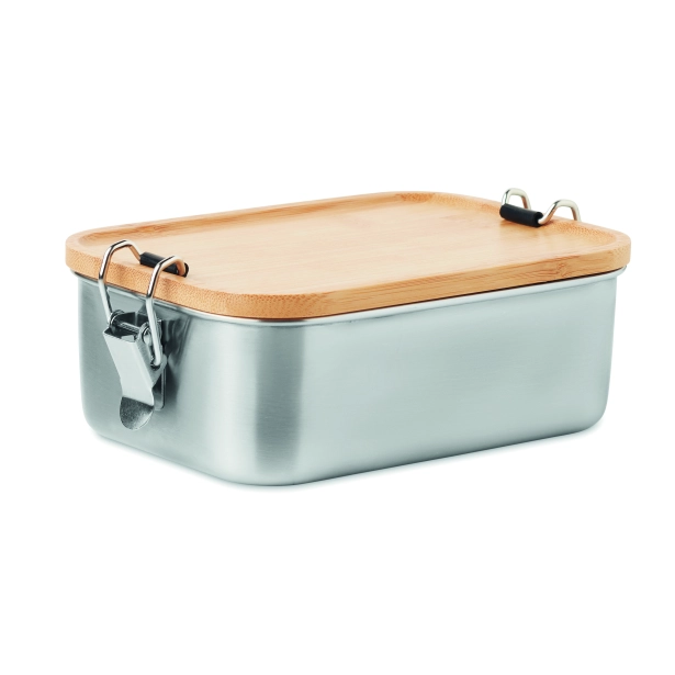 Sonabox lunchbox z logo 750 ml ze stali i bambusa