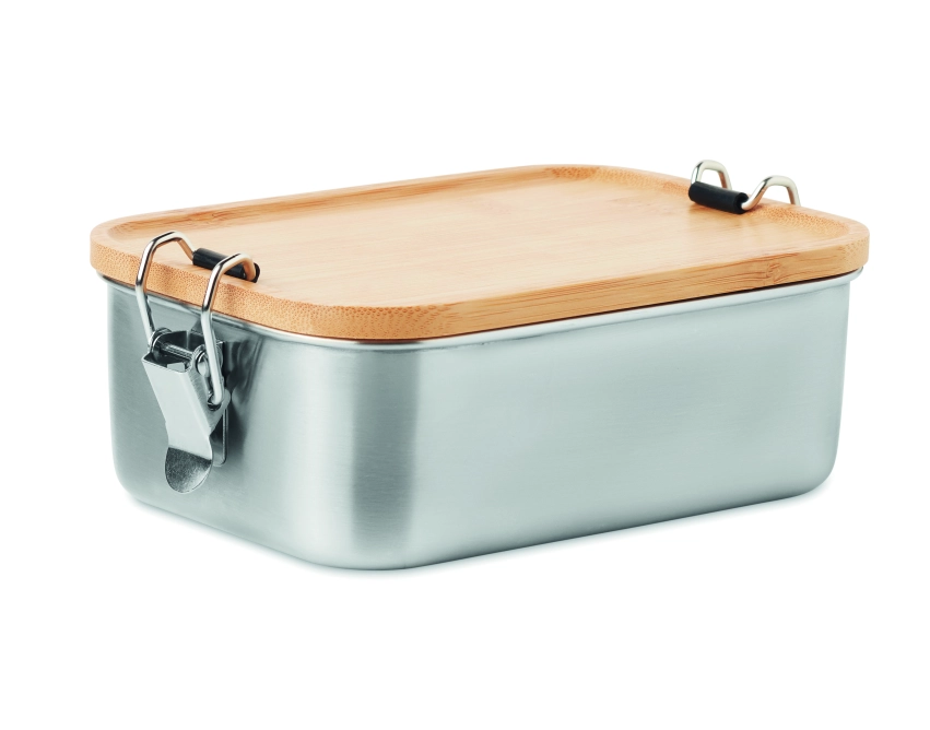 Sonabox lunchbox z logo 750 ml ze stali i bambusa