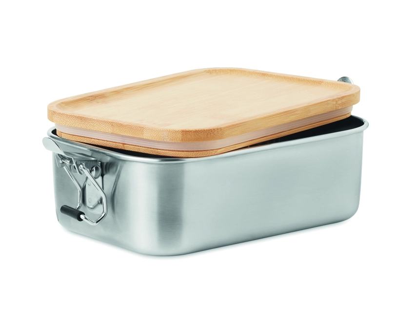 Sonabox lunchbox z logo 750 ml ze stali i bambusa