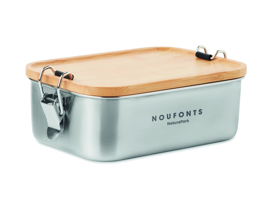 Sonabox lunchbox z logo 750 ml ze stali i bambusa