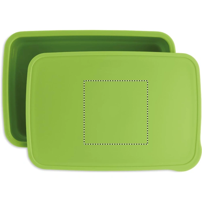 Schemat znakowania dla Etykieta - DL na gadżecie: Lunchbox Sunday z logo z PP, kolor limonkowy