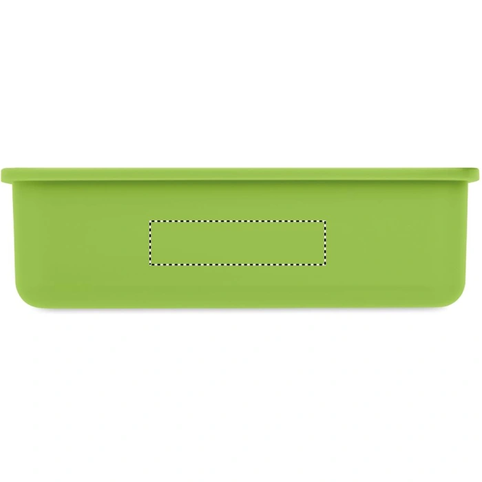 Schemat znakowania dla Tampondruk - P5 na gadżecie: Lunchbox Sunday z logo z PP, kolor limonkowy