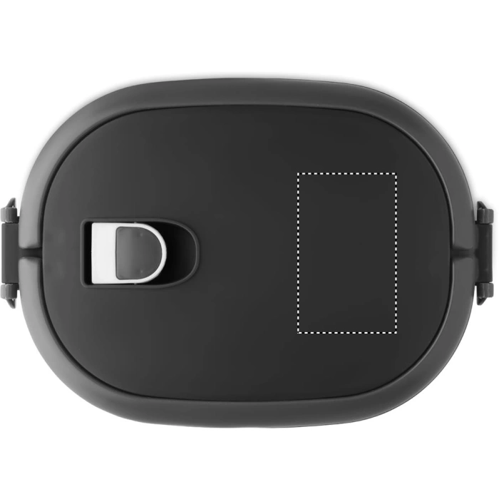 Schemat znakowania dla Etykieta - DL na gadżecie: Lux lunch – czarny lunchbox z logo, 750 ml