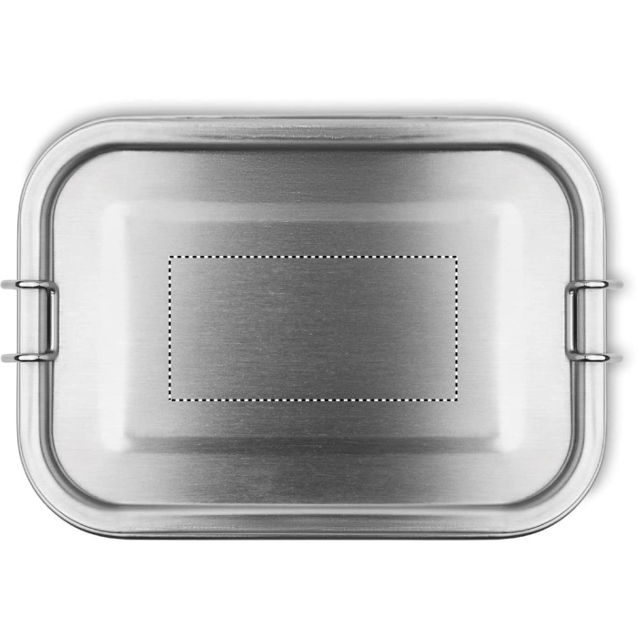 Schemat znakowania dla Etykieta - DL na gadżecie: Double chan lunchbox z logo 1200 ml, srebrny mat